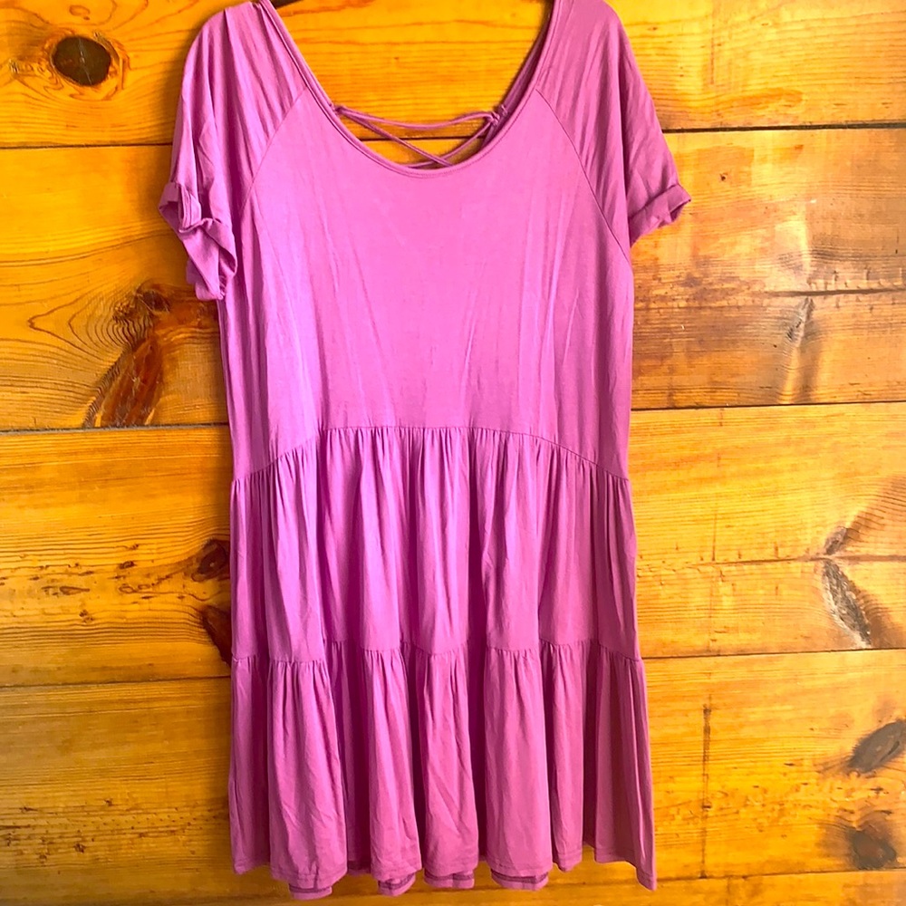 Kori Plum dress with tie back